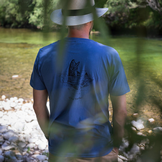Viva La Trucha T-Shirt blau